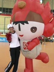 場内でも人気だったオリンピックマスコットの1人「ファンファン」。8月にファンファンと記念撮影できる日本選手が1人でも多くなることを祈りたい