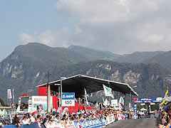 世界選手権が開催されたメンドリジオのフィニッシュ・ライン付近