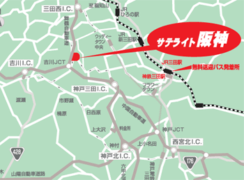 サテライト阪神　地図