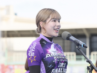 女子決勝3番車、日野未来選手