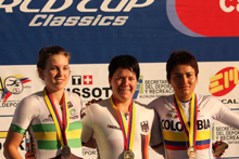 女子ケイリン、優勝はドイツのムーヘ。