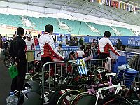 出場チームが多く狭いピット