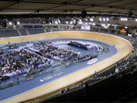 会場最上部からの眺め。