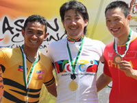 アジア選手権スプリント表彰台