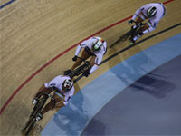 チーム・スプリント優勝のドイツ。変則メンバーでも優勝。