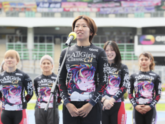 敢闘宣言をする五味田奈穂選手