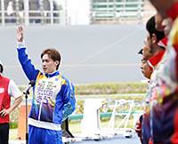 第６３回オールスター競輪　シャイニングスター　選手紹介、インタビュー用　ウェアー オールスター競輪】準決勝9レースインタビュー / 深谷知広「ここ