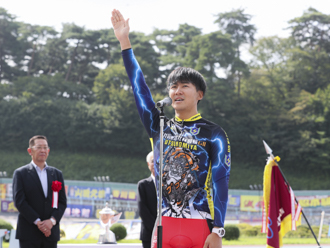敢闘宣言をする眞杉匠選手