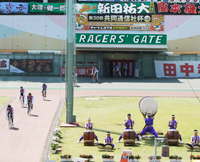 富岳太鼓で幕をあける