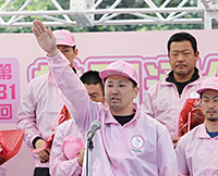 敢闘宣言をする桑原大志選手