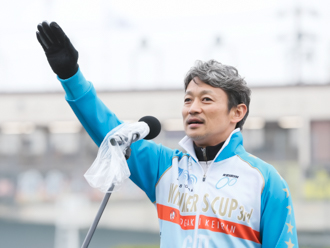 敢闘宣言をする山口富生選手